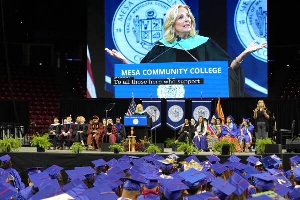 Jill Biden tells Arizona college graduates to tune out people who tell them what they ‘can’t’ do