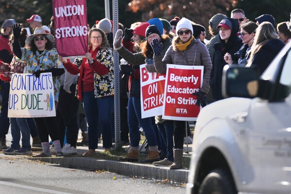 One of 3 Massachusetts communities reach a deal with their striking teachers